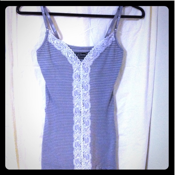 🔴SOLD🔴Guess Stripes and Lace Bra Top Cami