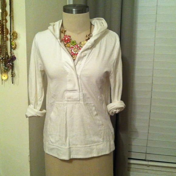 J. Crew Tops - JCrew hooded sweatshirt