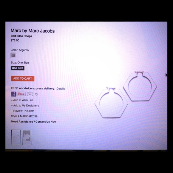 Marc Jacobs earrings
