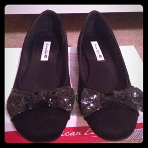 Glitter Bow Shoes