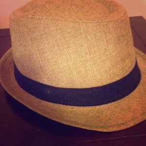 Tan and black fedora from Forever21