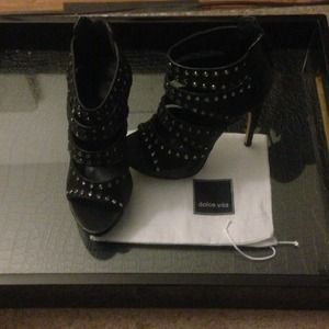 Dolce Vita Vera Black Platform Heels