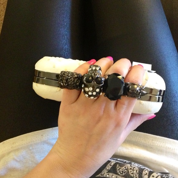 Clutches & Wallets - RESERVED**** Ostrich Skull Finger Clutch