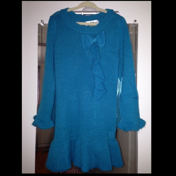 New! Aqua Blue Toddler Dress 4T