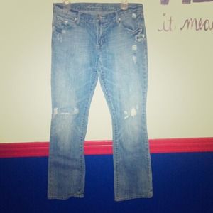 Abercrombie & Fitch bootcut denim.