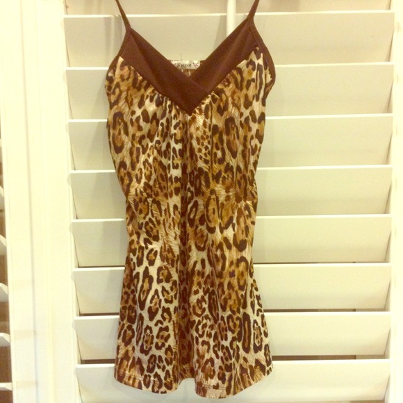 Cheetah print tank