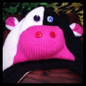-SOLD-Cow beanie