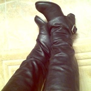 Nine West tall leather boots REDUCED 2/15