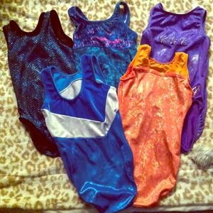 5 little girl gymnastics suits