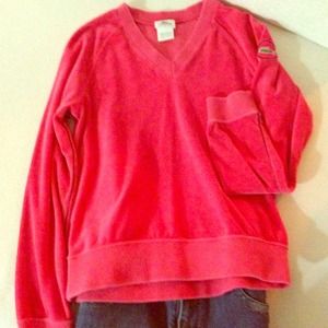 LACOSTE Hot Pink V Neck Sweater