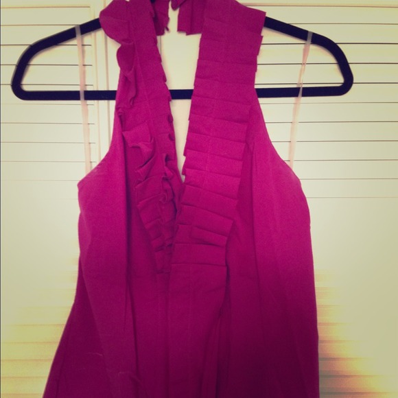 Magenta top. Great color for spring!