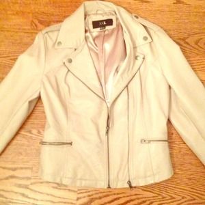 Light Pink Leather Jacket