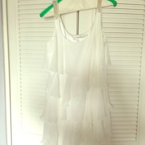 Gorgeous layers chiffon white dress