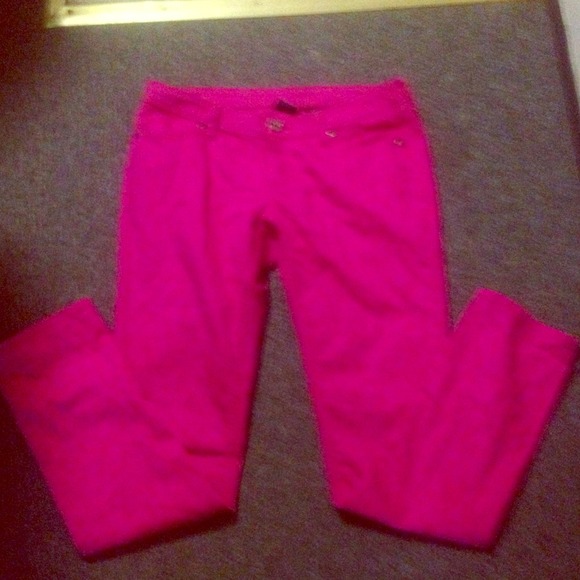Pink jeans