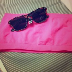 ✨bandeau and floral sunglasses