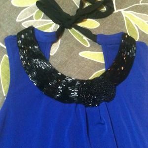 Blue & Black Banana Republic tank. Only worn once.