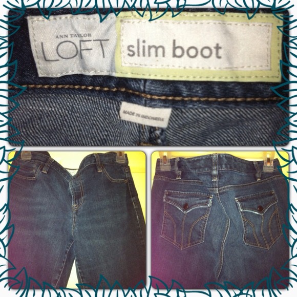 LOFT Size 14 Slim Fitting Jeans like new