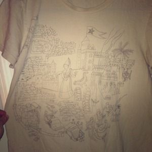 Obey brand tan/peach Tshirt