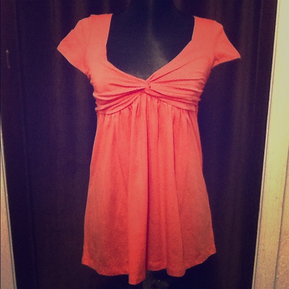 NEW Vine coral baby doll top