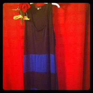 Color block maxi dress