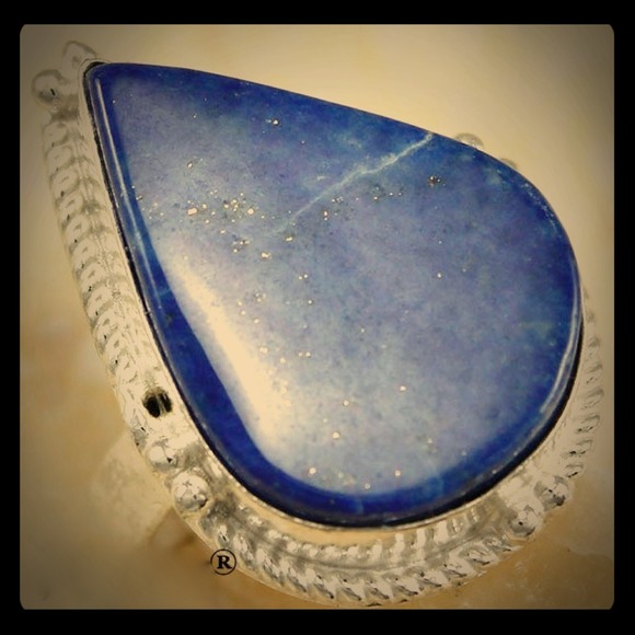 Jewelry - .925 Classic Genuine Blue Lapis Lazuli SS  Charm