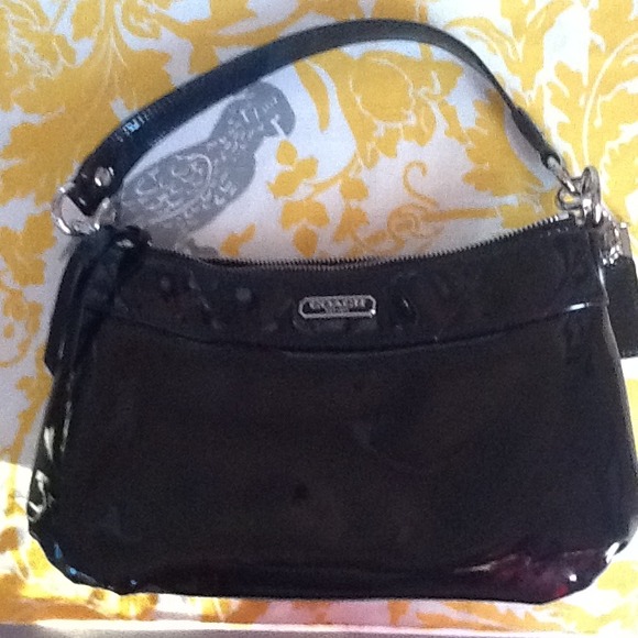 Authentic Coach patent leather handbag