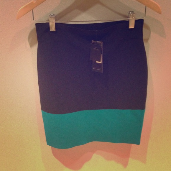 BCBG skirt and shirt