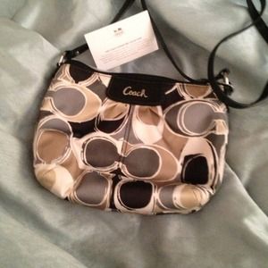 Coach Scarf Signature Swingpack Crossbody Purse