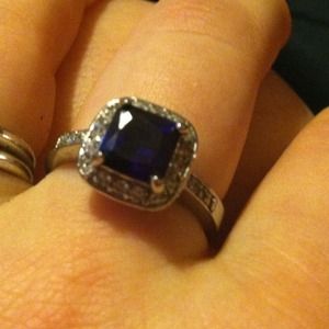 Sapphire and diamond ring