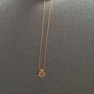 Gold star necklace