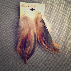 Feather earrings
