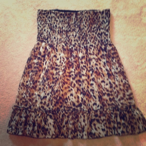 Cheetah tube top