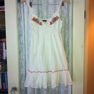NOT AVAILABLE White Lux brand summer dress.