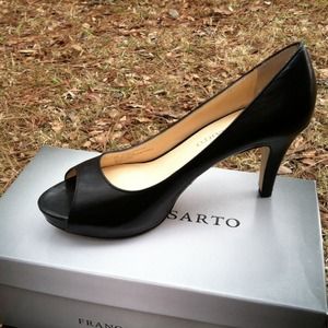 Franco Sarto peep toe pumps
