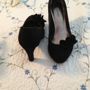 Maurice suede black heal!