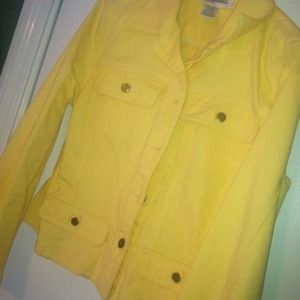 Denim yellow jacket