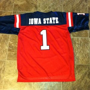 Stitched mens isu iowa state jersey large
