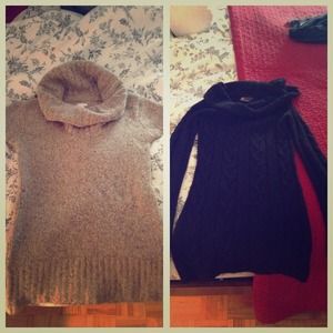RESERVED Two cowl neck sweaters.