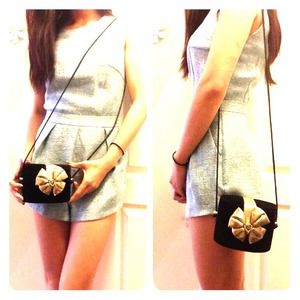 Oval shaped Velvet Shoulder Bag