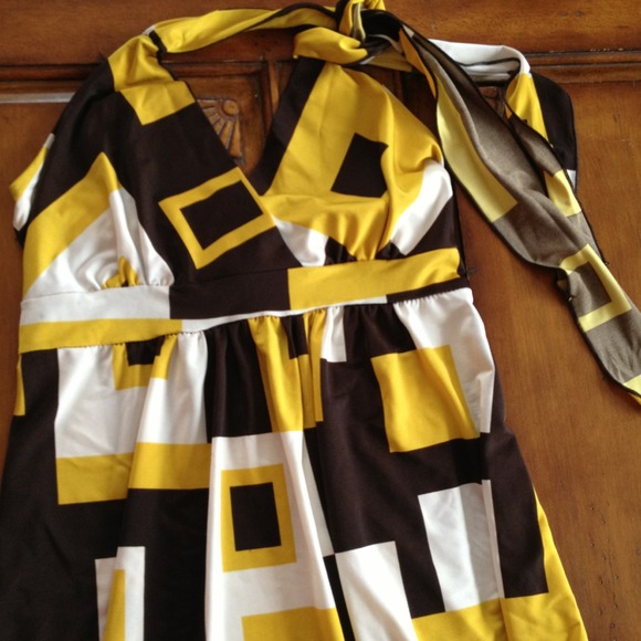 💸💸💸sold💸💸💸Long browns and golds maxi dress - Picture 2 of 4