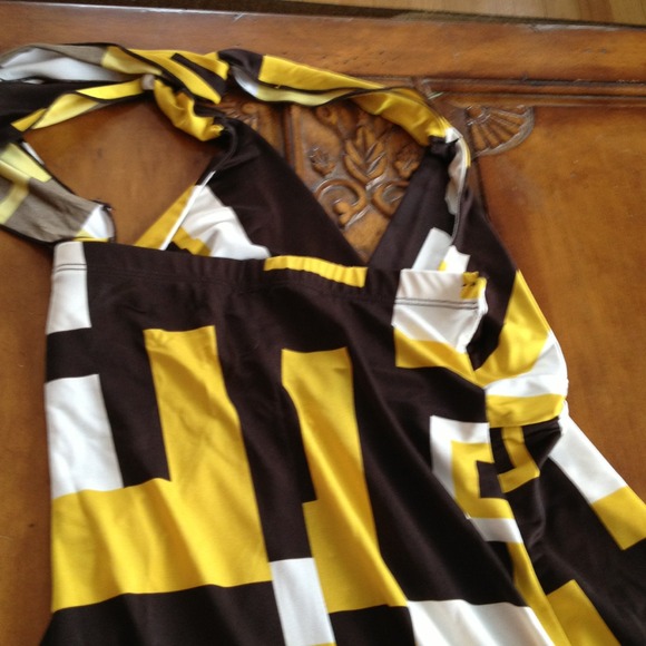 💸💸💸sold💸💸💸Long browns and golds maxi dress - Picture 3 of 4