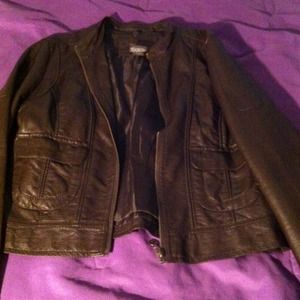 Faux leather jacket
