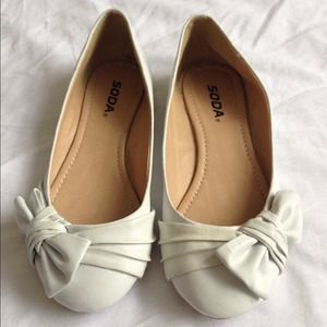 White Flats with Bows