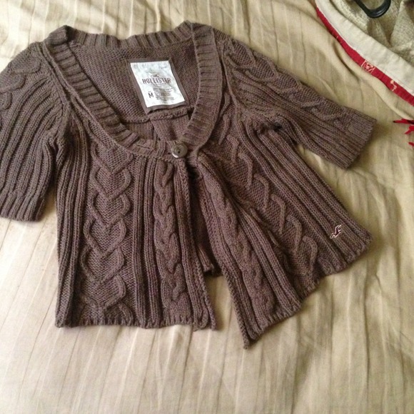 Brown Hollister cardigan