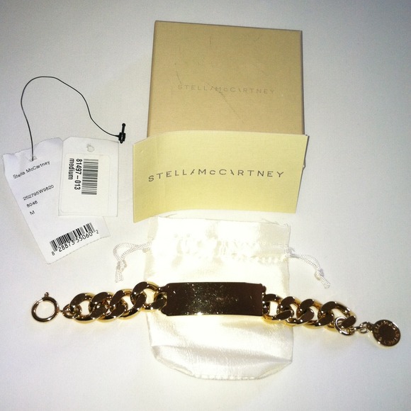 Stella McCartney Chunky Brass ID Bracelet