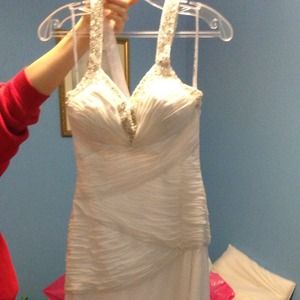 White formal dress