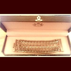Juicy Couture silver chain cuff