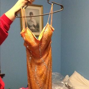 Orange formal dress