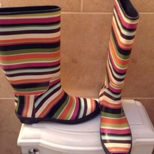 Reduced!!! Authentic Coach rain boots size 10