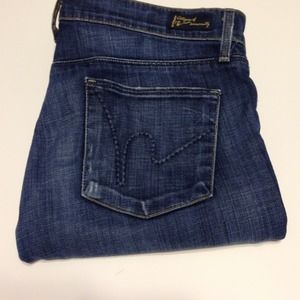 Citizens Medium/Dark wash straight leg jeans